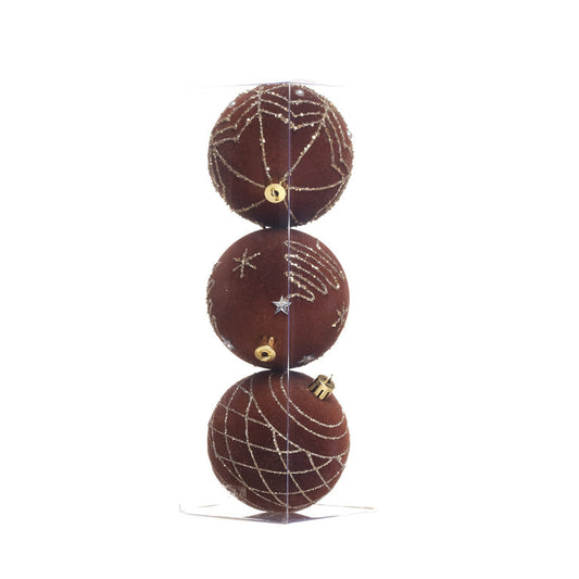 JGO 3 ESFERAS 8CM CHOCO SUR3 PBOX
