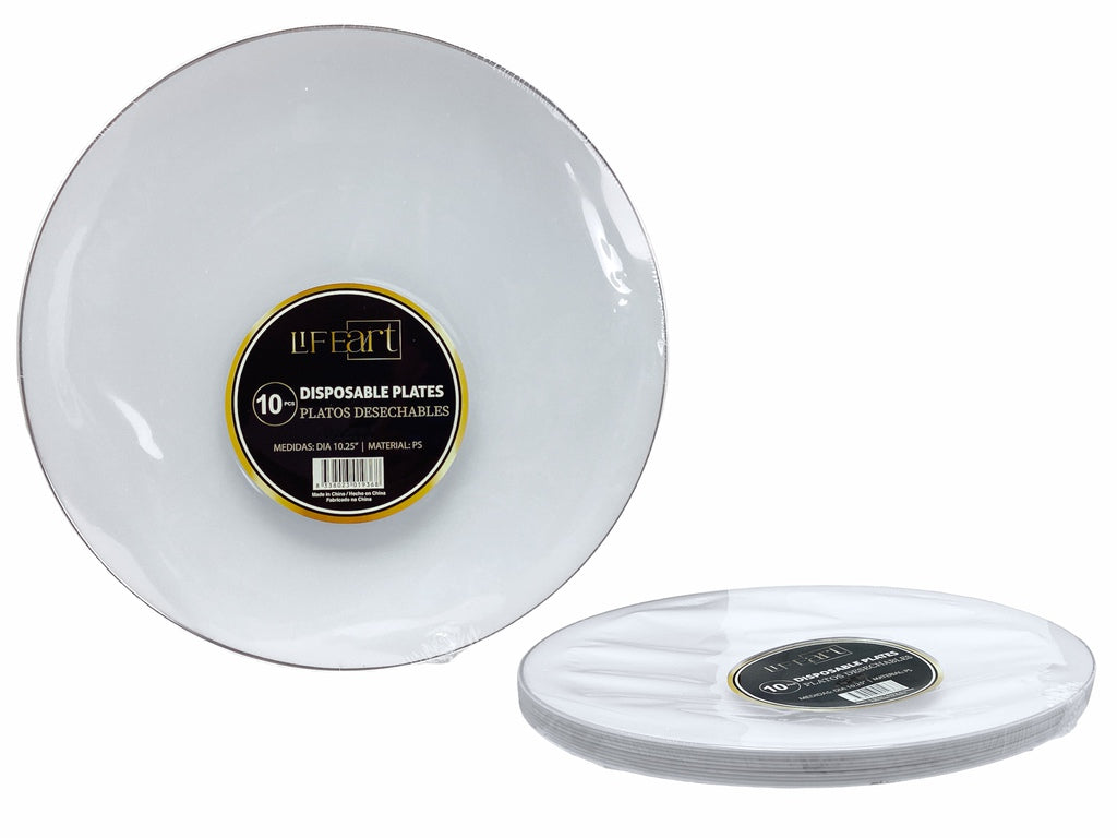 PLATOS DESECHABLES 10.25" 10PZS