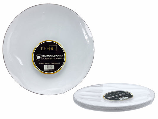 PLATOS DESECHABLES 10.25" 10PZS