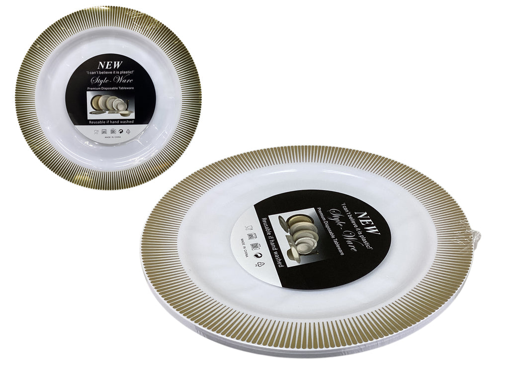 PLATOS DESECHABLES 10" 6 PZAS