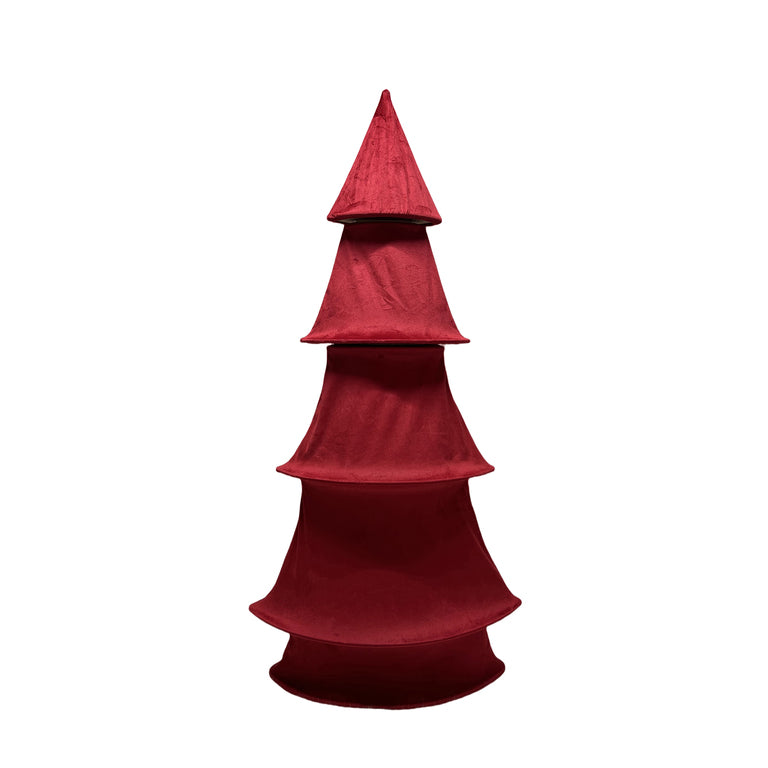 ADORNO ARBOL 123CM ROJO