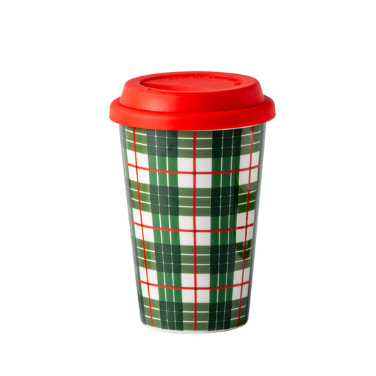 VASO C-TAPA 12.5CM ROJO-VERDE-BCO