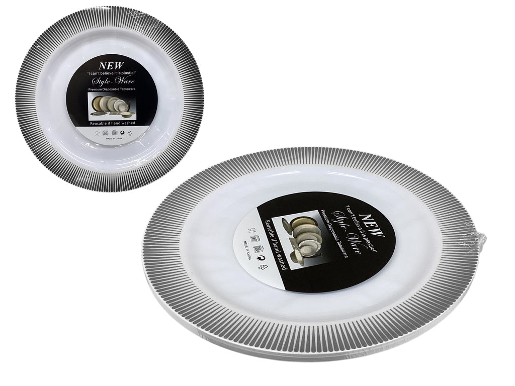 PLATOS DESECHABLES 10" 6 PZAS