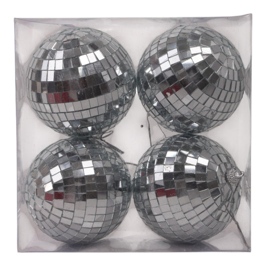 BOLAS 10CM EN CAJA PVC 4PZS