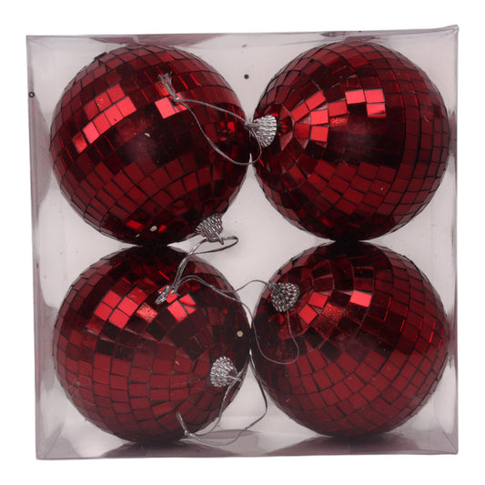 BOLAS 10CM EN CAJA PVC 4PZS