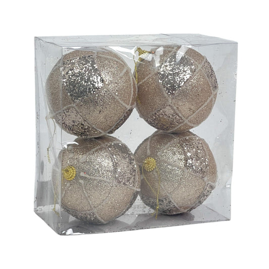 JG  BOLAS DECOR 4PZ 4PZ 10X10X10CM