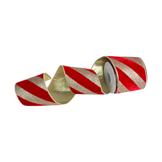 CINTA VELVET C/DISEÑO 4"X6YD