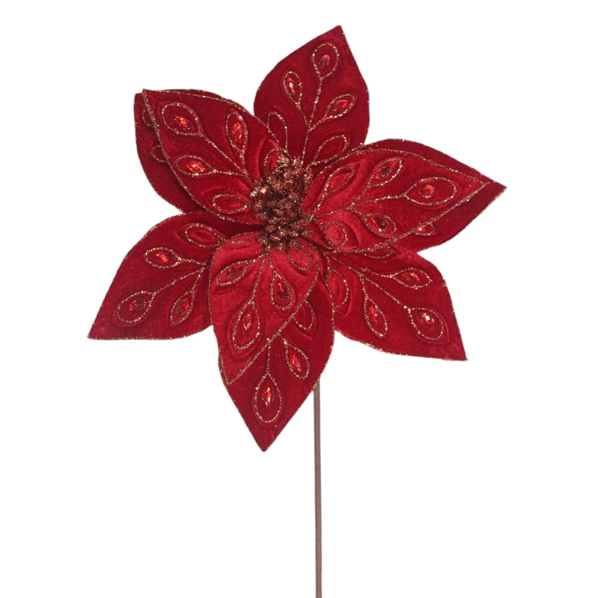 POINSETTIA DECOR 35X28X6CM