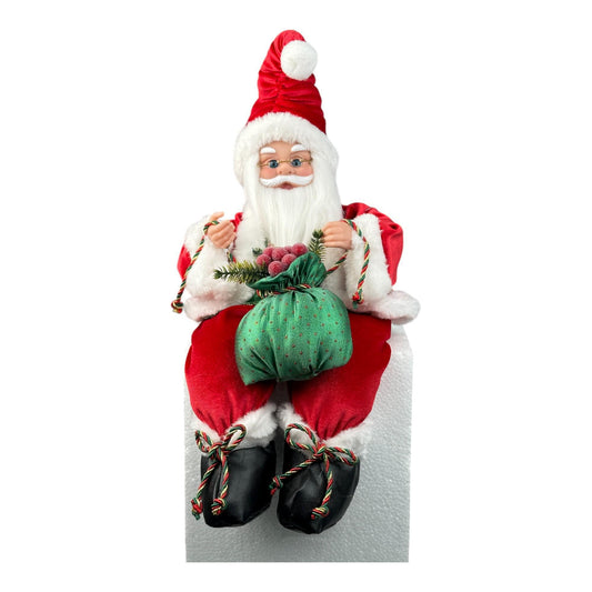 SANTA DECOR C/MUS C/MOV 23X13X40.5CM