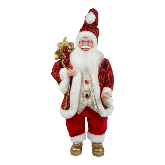SANTA DECOR C/LUZ A/BAT2 30X22.5X71CM