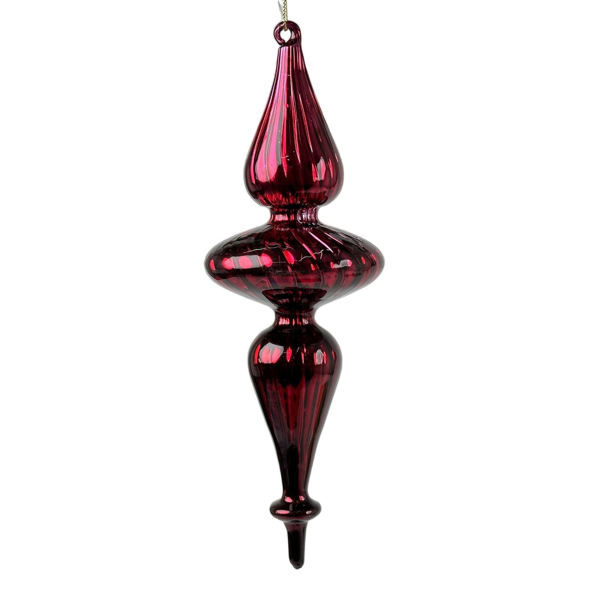 FINIAL DE VIDRIO COLGANTE 24CM