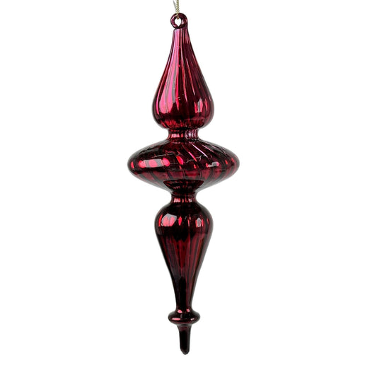 FINIAL DE VIDRIO COLGANTE 24CM