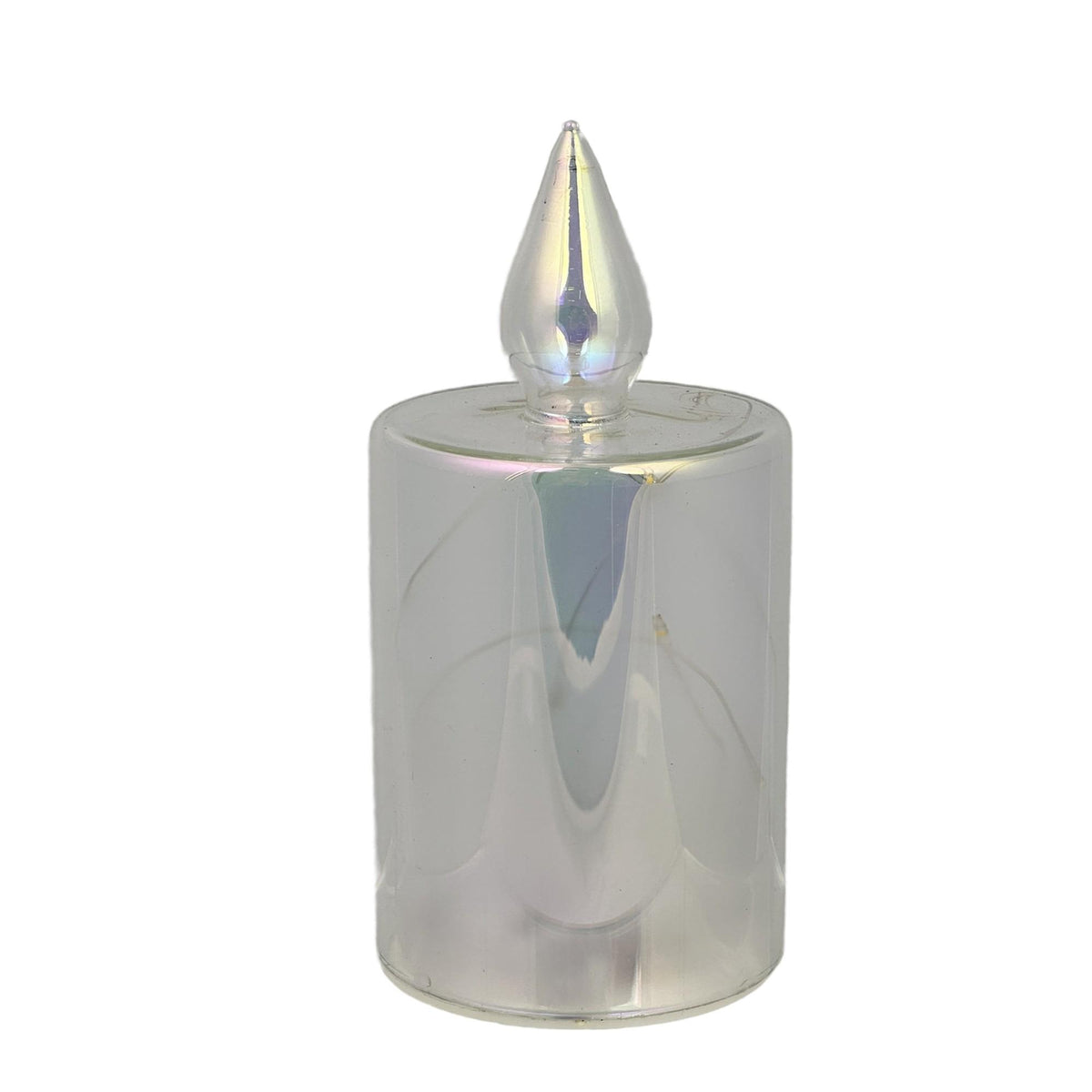 VELA DE VIDRIO CON LUZ