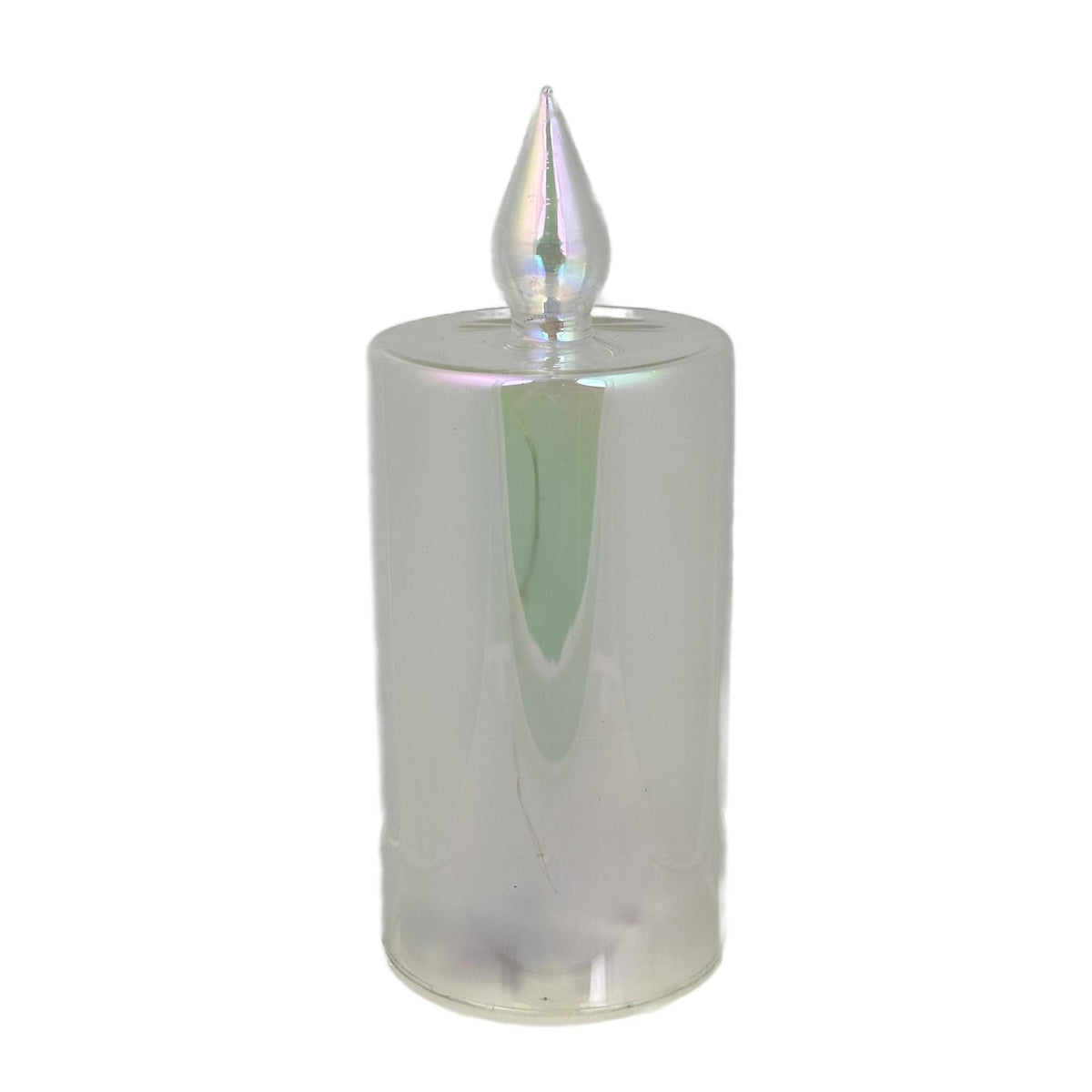 VELA DE VIDRIO CON LUZ