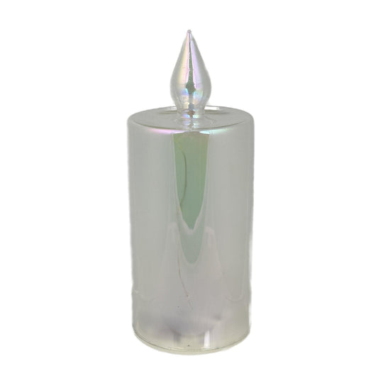 VELA DE VIDRIO CON LUZ