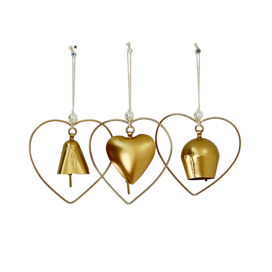 3 CAMPANAS METALICAS COLGANTES
