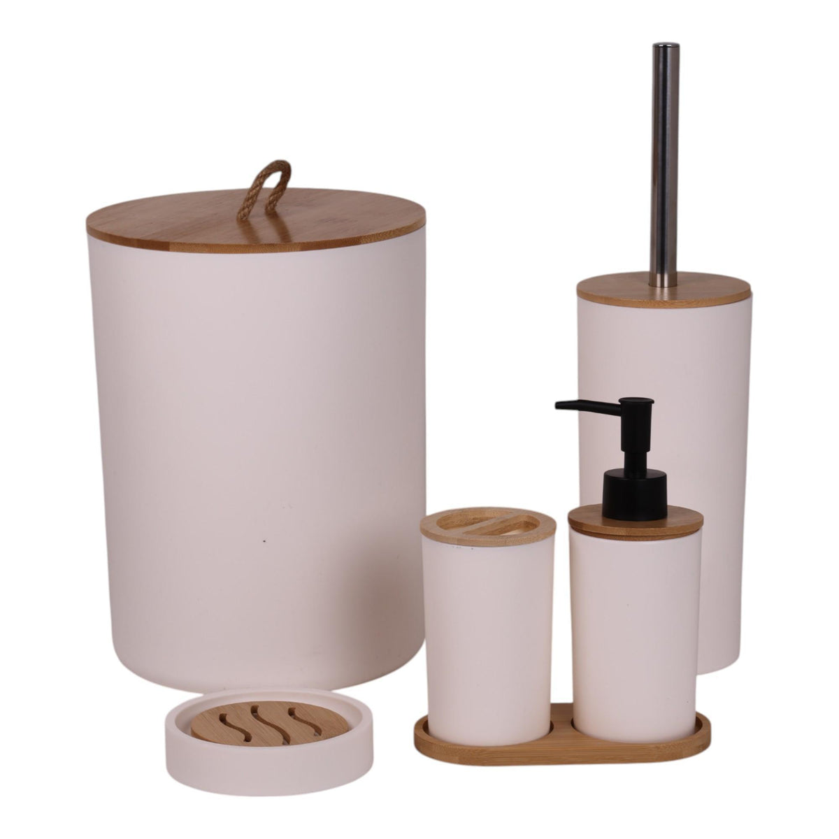 JG ACCESORIOS P/BAÑO 6PZ 19X19