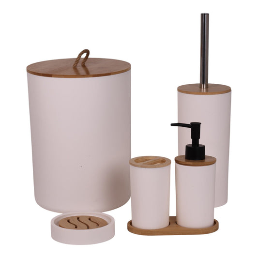 JG ACCESORIOS P/BAÑO 6PZ 19X19