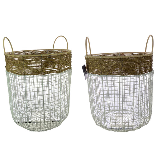 JG DE CANASTAS DECORATIVAS 2PZ 1PZ 36X