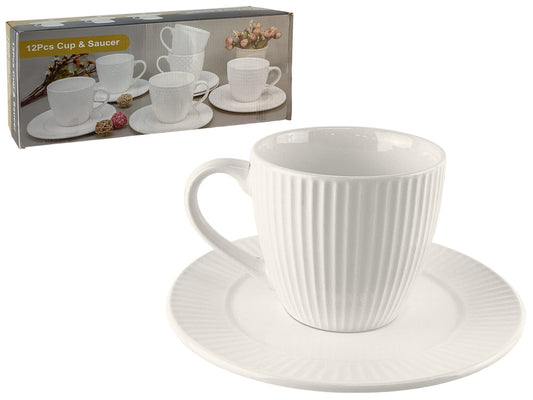 TAZA C/ PLATO 12PZAS