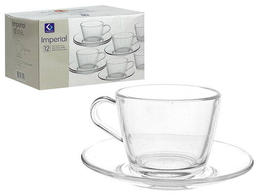 TAZA C/ PLATO 12PZAS