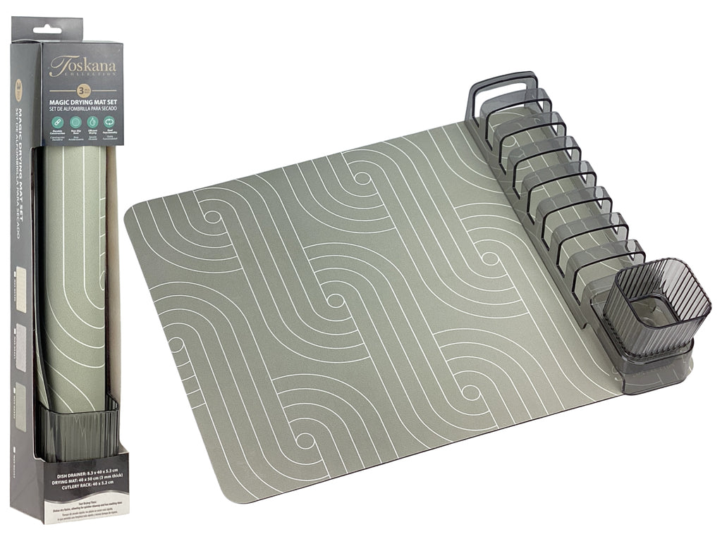 ALFOMBRILLA P/ ESCURRIR PLATOS 3PZAS
