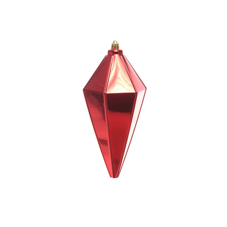 ORNAMENTO BRILLANTE-MATE 20CM ROJO