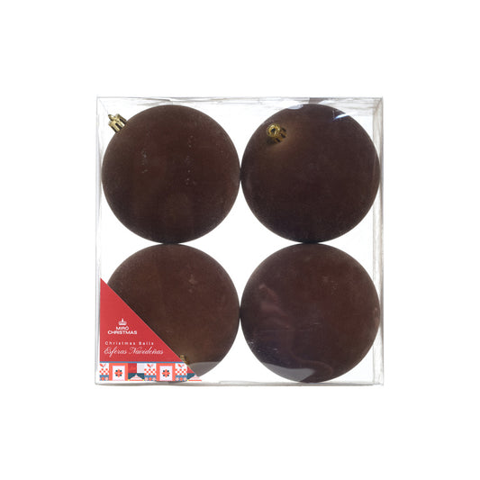 JGO 4 ESFERAS 10CM FELPA CAJA PVC