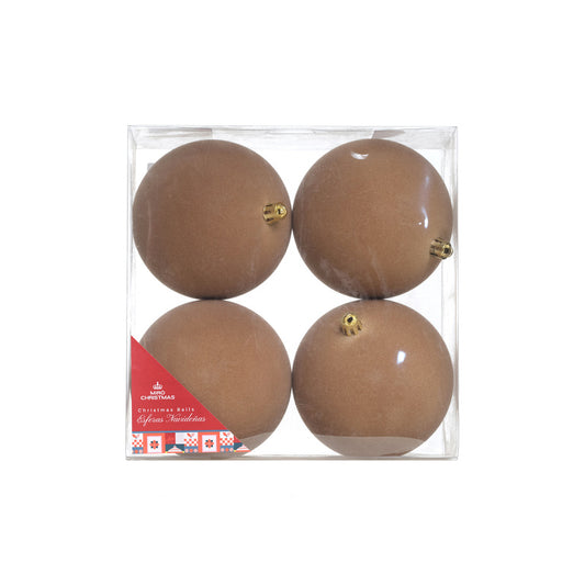 JGO 4 ESFERAS 8CM FELPA CAJA PVC