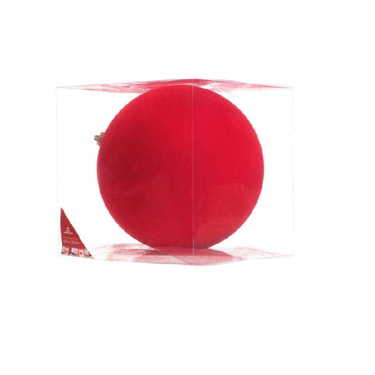 ESFERA 15CM FELPA CAJA ROJO