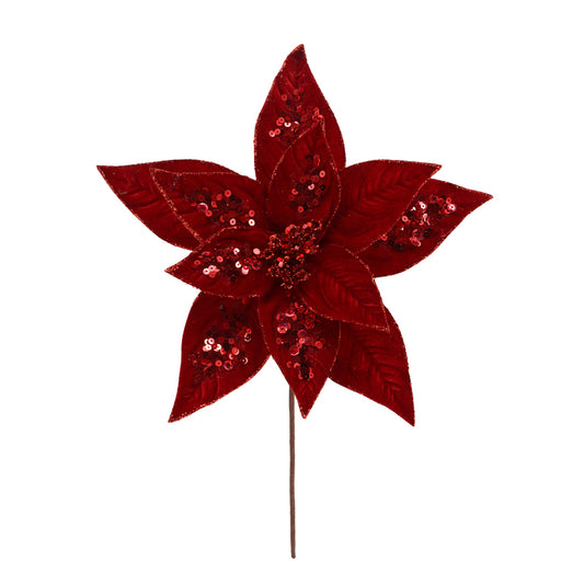 POINSETIA 11P 30X30CM ROJO