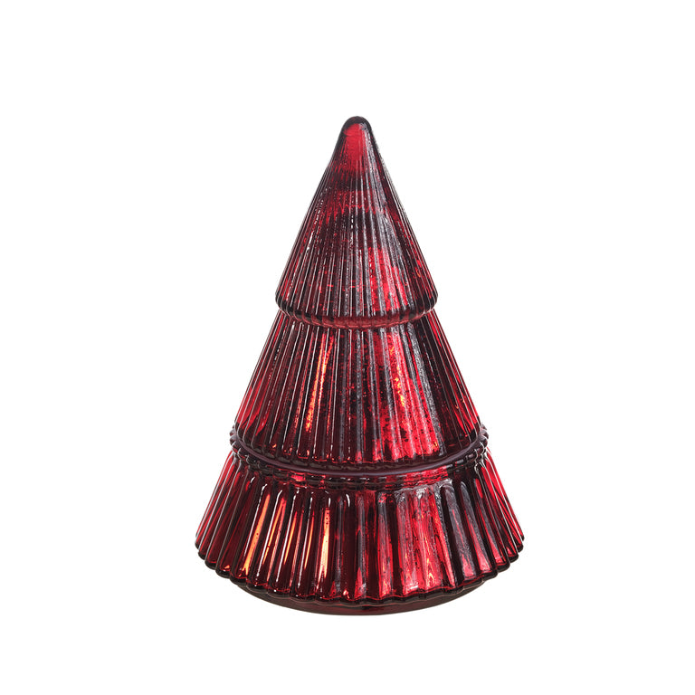 VELA D-ARBOL C-FRAGANCIA 18CM ROJO