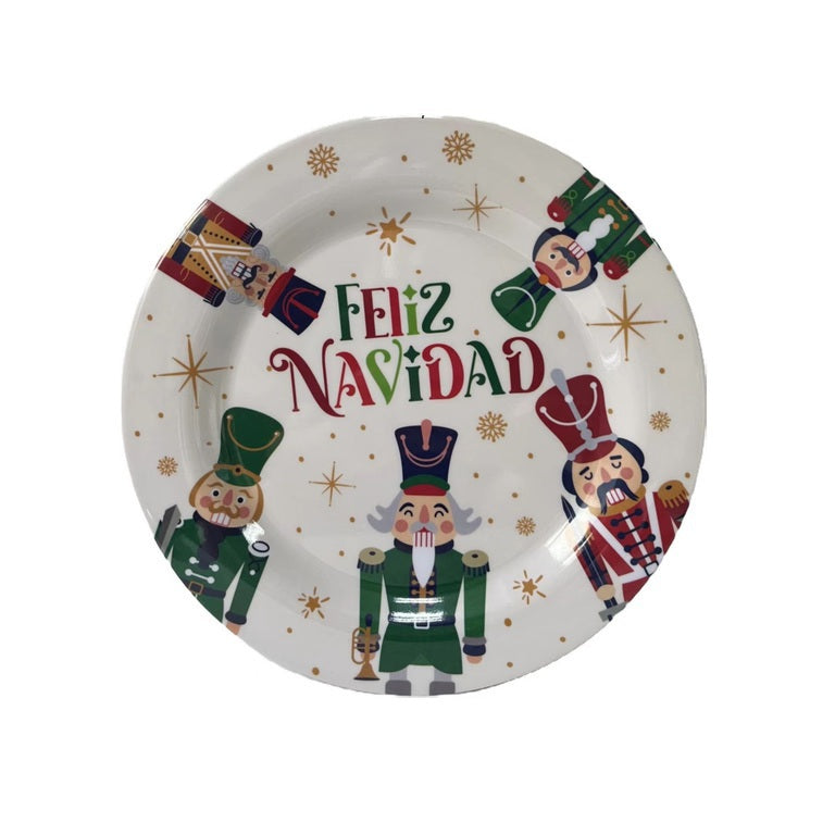 PLATO NAVIDENO 1.5X20CM BLANCO