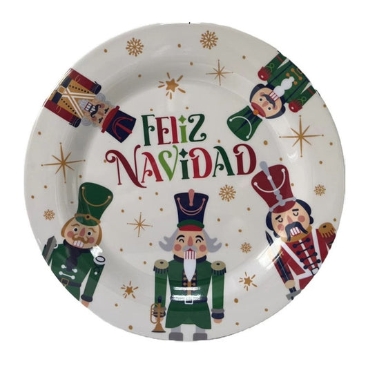 PLATO NAVIDENO 1.5X25.3CM BLANCO