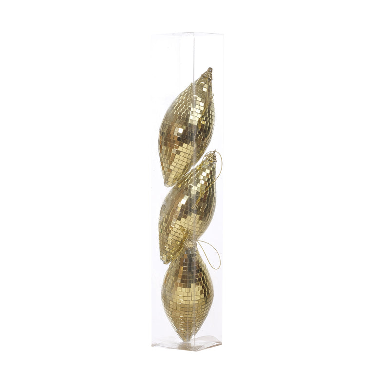 JGO 3 ESFERAS 7X15CM PVC DORADO