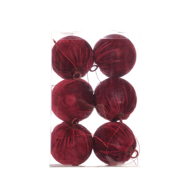 JGO 6 ESFERAS 8CM ROJO