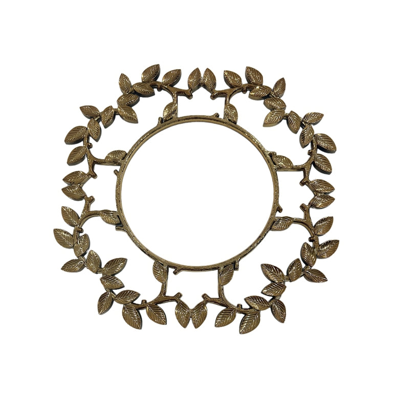 PORTA PLATOS 31.5X31.5X1.2CM DORADO