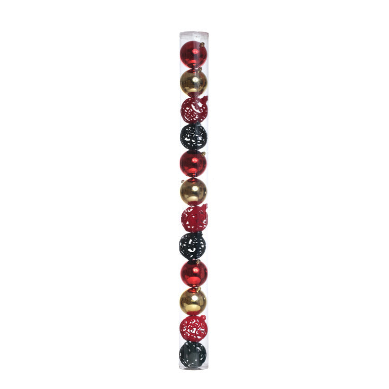 JGO12 ESFERAS 8CM BRIL-ESC TUBOPDQ