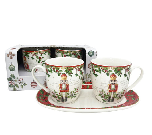 JGO 2 TAZAS C-1 BANDEJA 24CM RO-VE