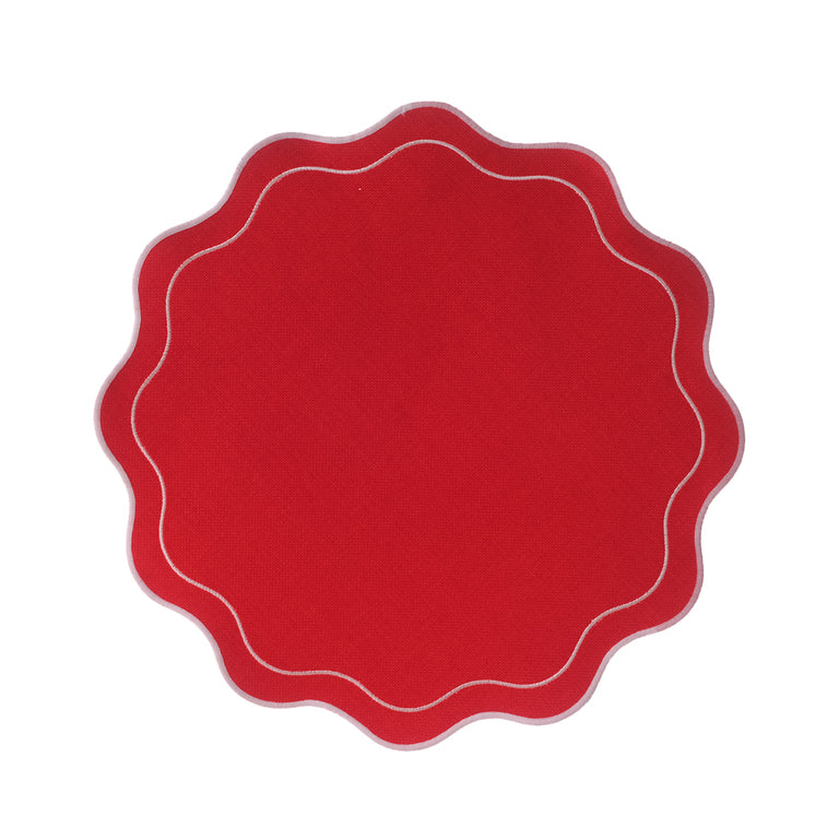 INDIVIDUAL DE MESA 38CM ROJO