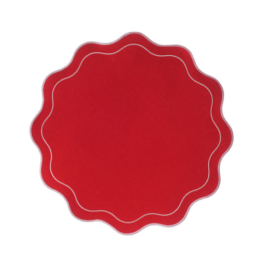 INDIVIDUAL DE MESA 38CM ROJO
