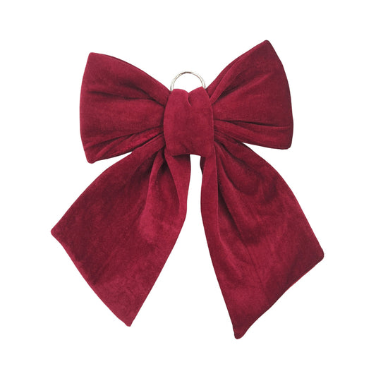 ORNAMENTO LAZO 31CM ROJO VINO