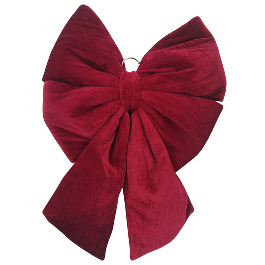 ORNAMENTO LAZO 47CM ROJO VINO