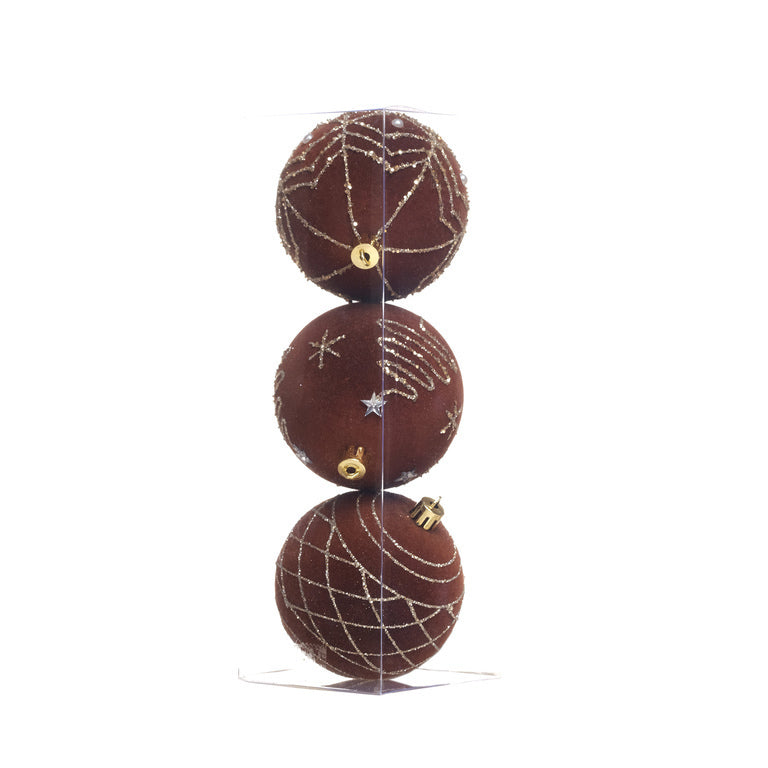 JGO 3 ESFERAS 8CM CHOCO SUR3 PBOX